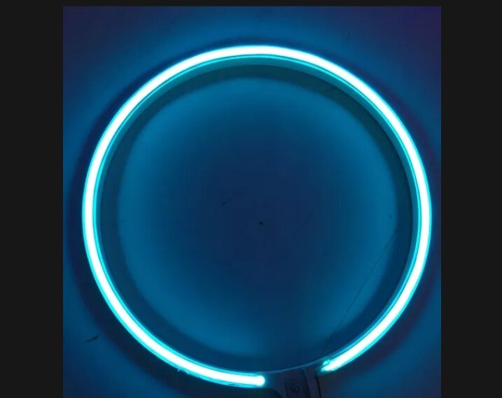 Đèn hào quang led neon 10cm màu xanh dương