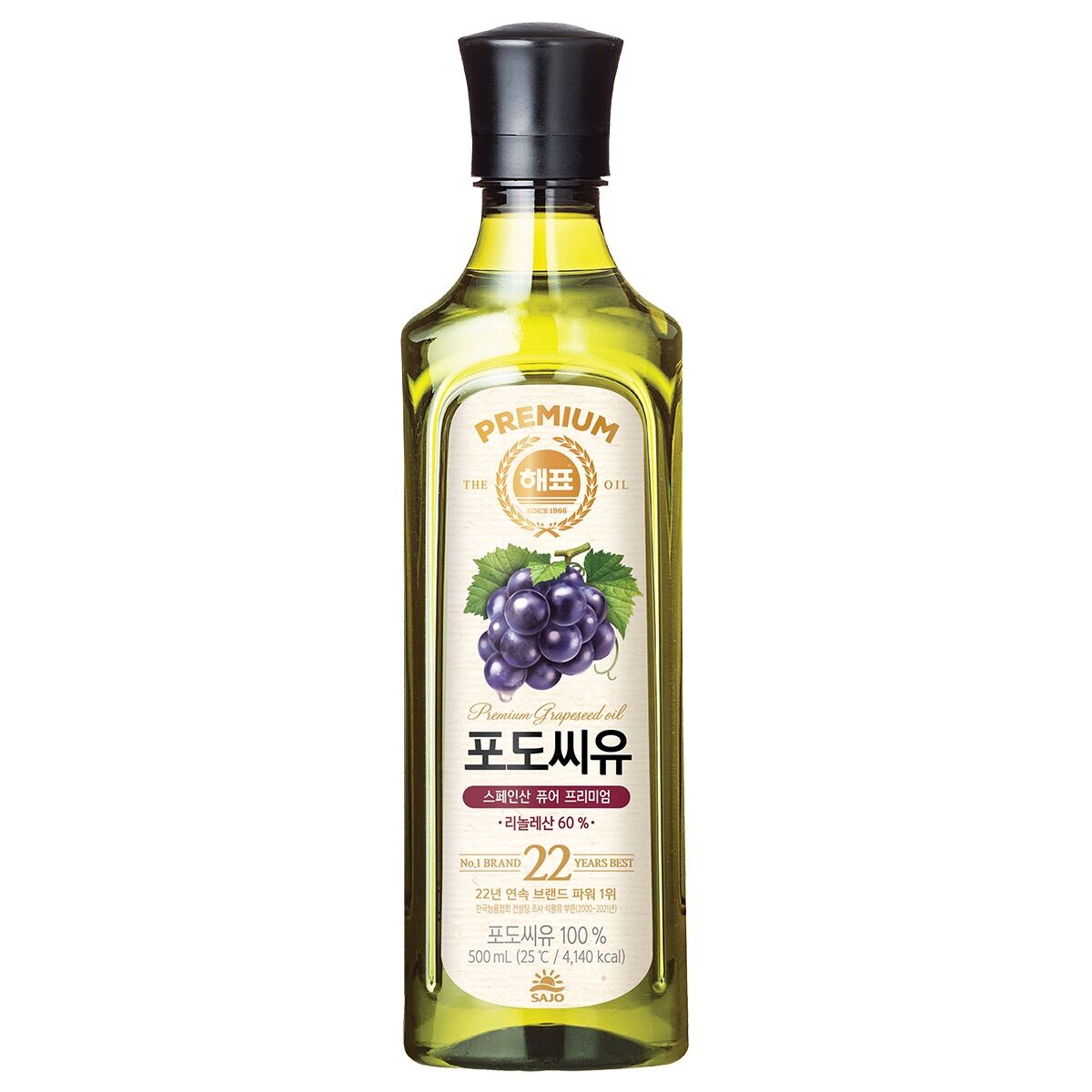 Dầu hạt nho 100% - 포도씨유 500ml