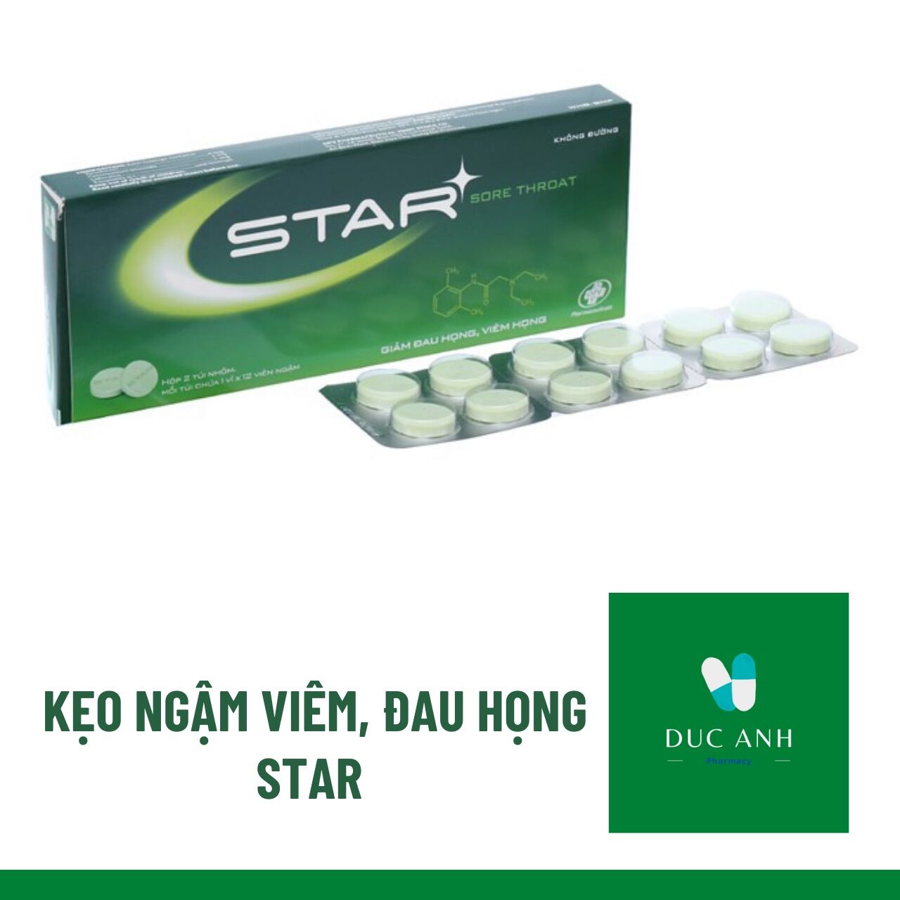 KẸO NGẬM VIÊM HỌNG STAR