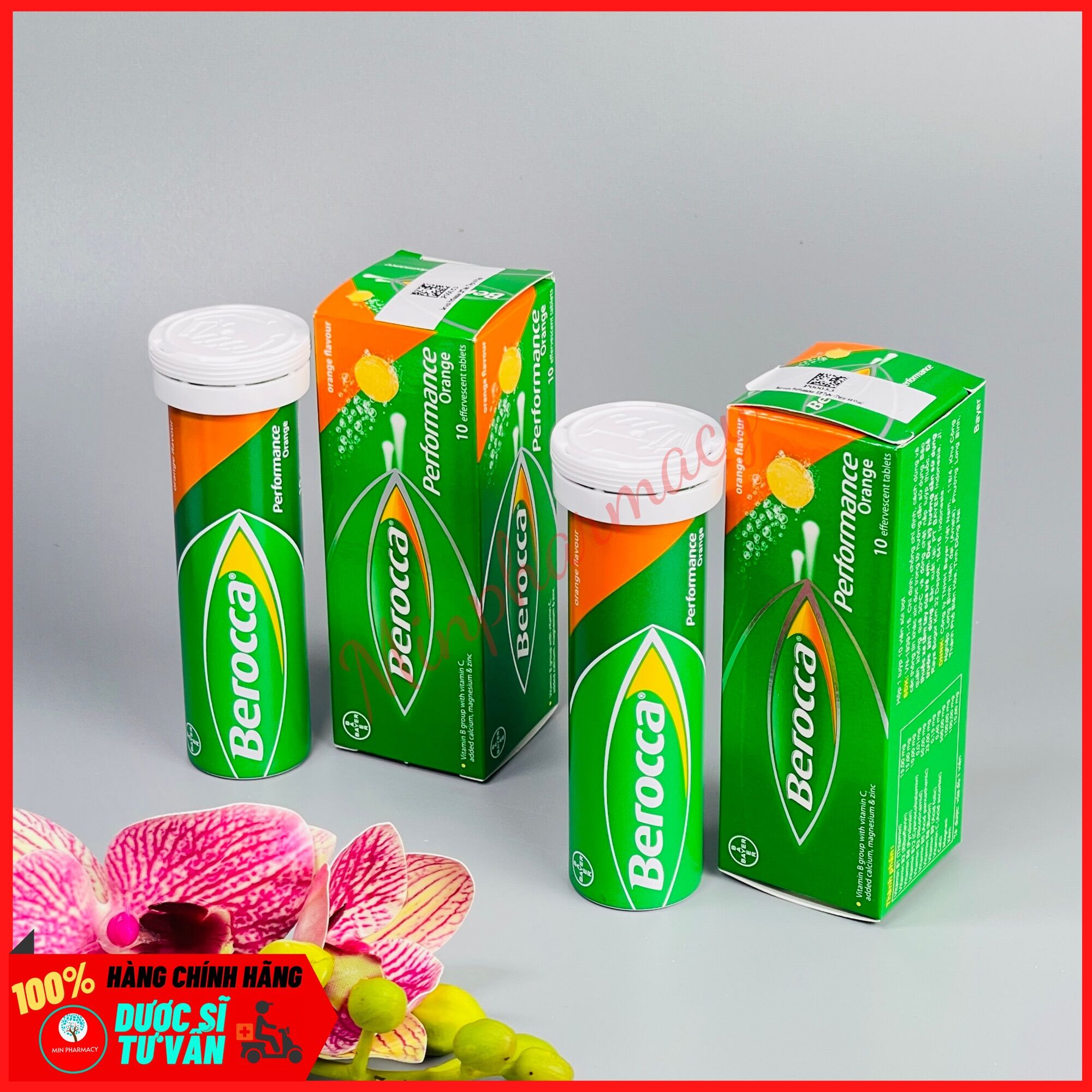 Viên sủi BEROCCA PERFORMANCE tuýp 10viên- Minpharmacy