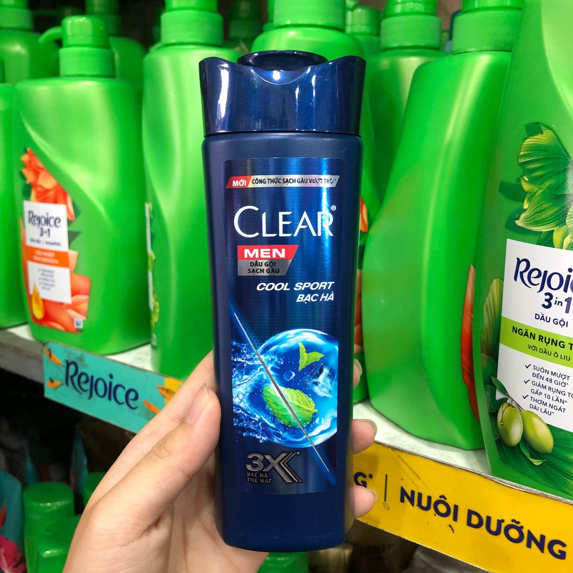 Dầu gội Clear Men Cool Sport Bạc hà 170g