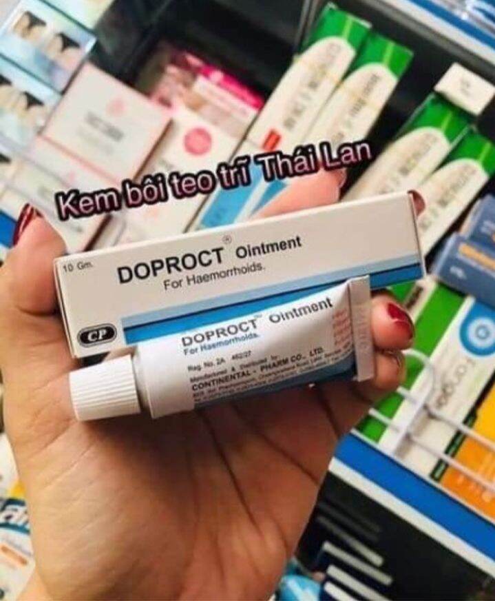 Kem bôi teo trĩ Doproct Thái Lan tuýt 10g