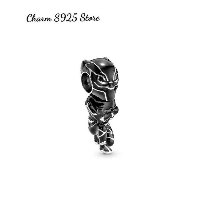 Charm pan ale marvel the evengers black panther bạc s925