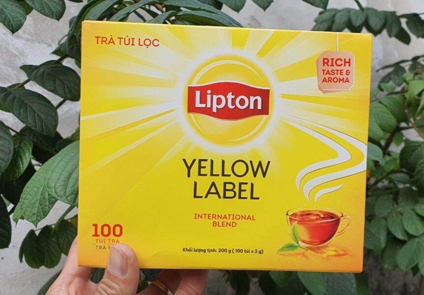 Trà Túi Lọc Lipton Nhãn Vàng Hộp 100 Gói 50 Gói 25 Gói