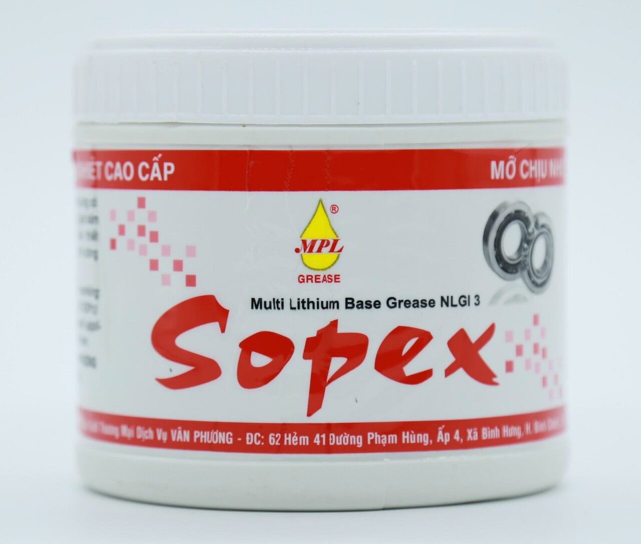Mỡ chịu nhiệt sopex lon 400 gr