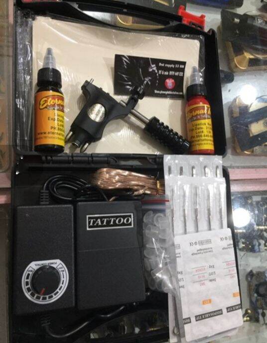 Combo 1 máy xăm rotary giá mầu đen