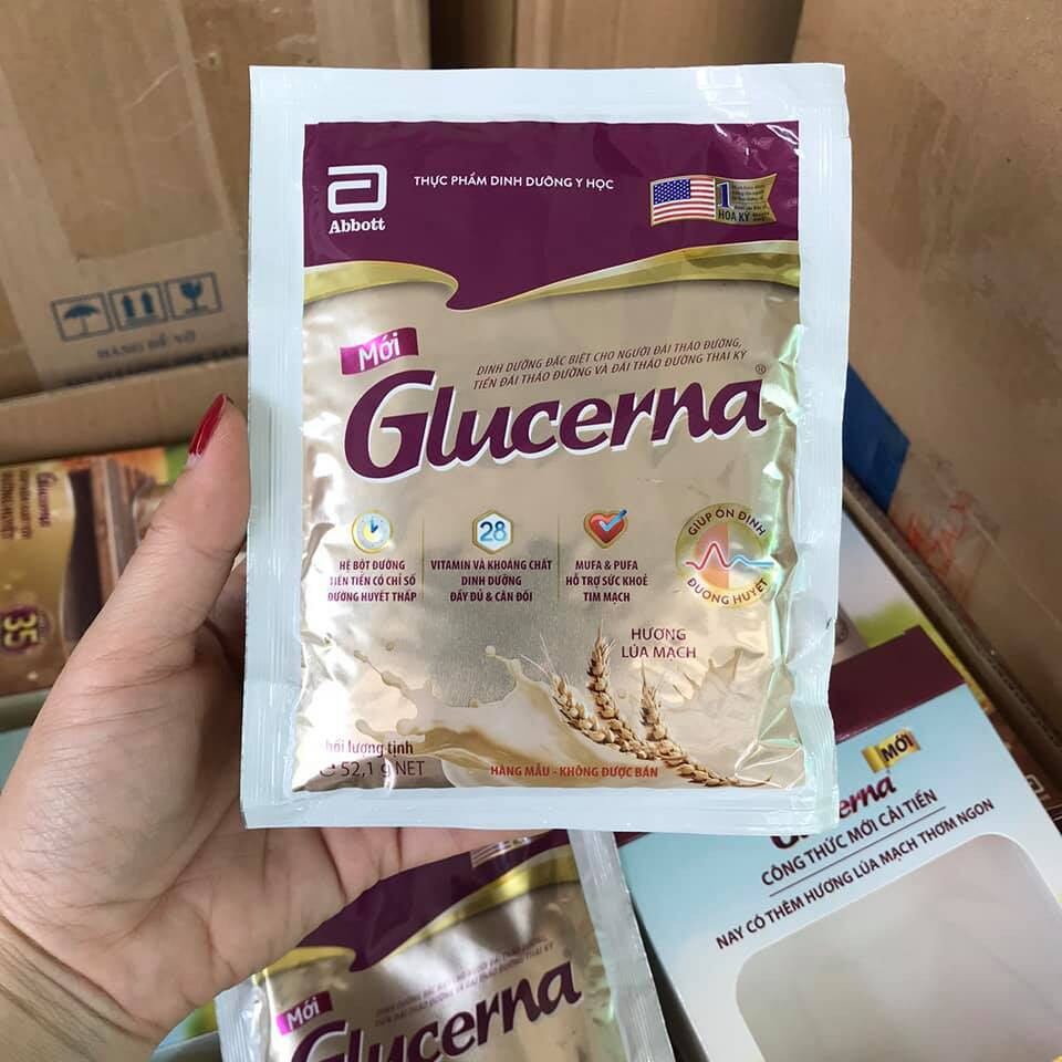 1 gói sữa Glucerna Lúa mạch 52,1g cho người tiểu đường