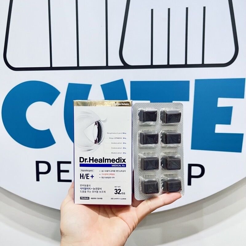 Thuốc bổ mắt h/e+ chewable dành cho chó mèo