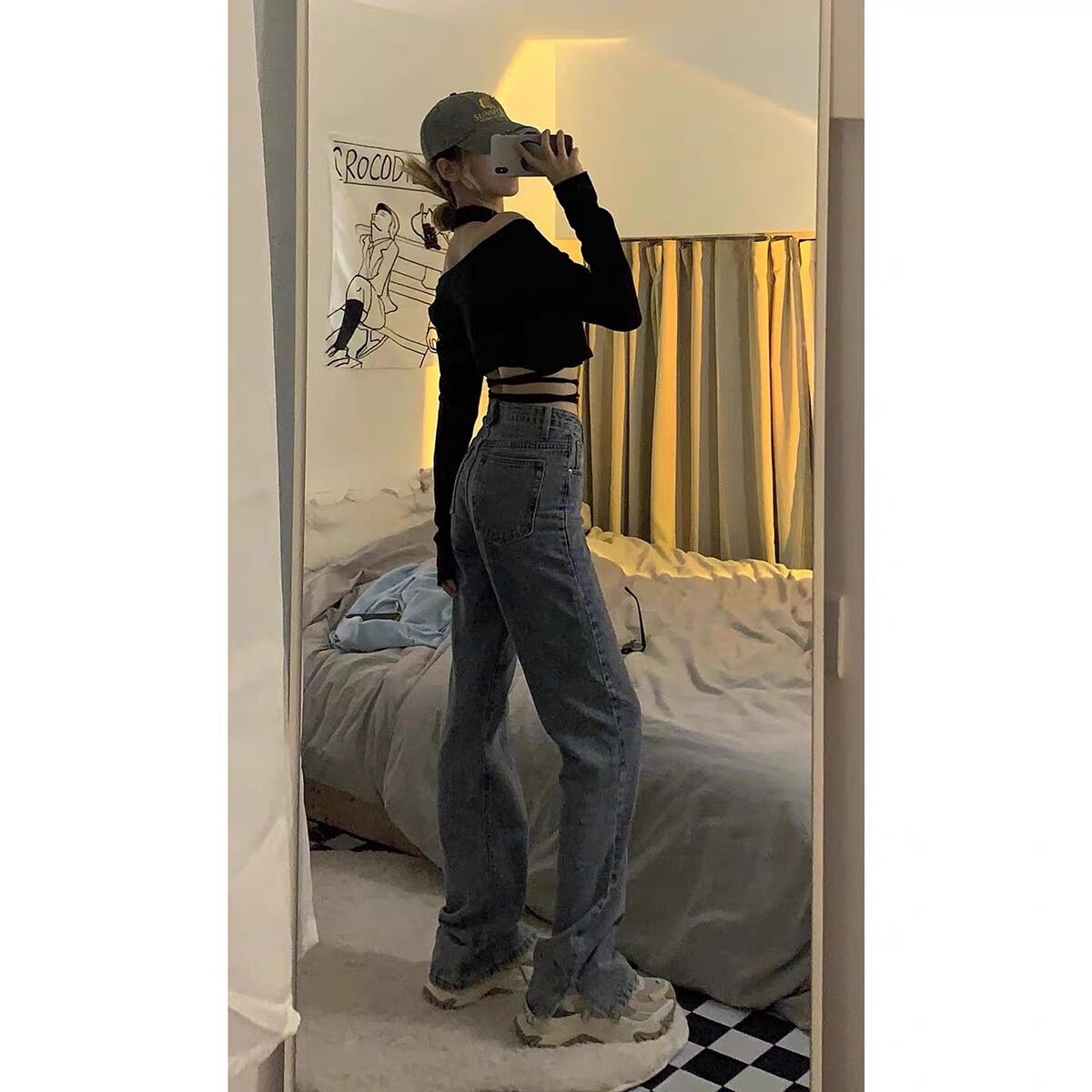 👽CROPTOP PETTER RÚT DÂY 2 BÊN