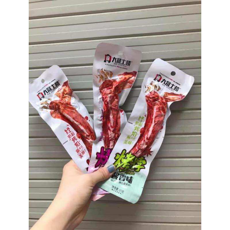 1 Bịch 20 Chiếc cổ vịt vị cay cay dacheng tứ xuyên