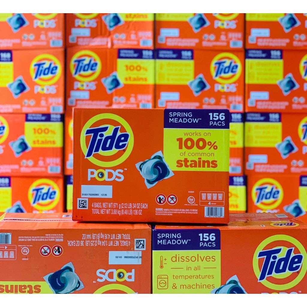 Thùng viên giặt TIDE Mỹ date mới-Mẫu mới