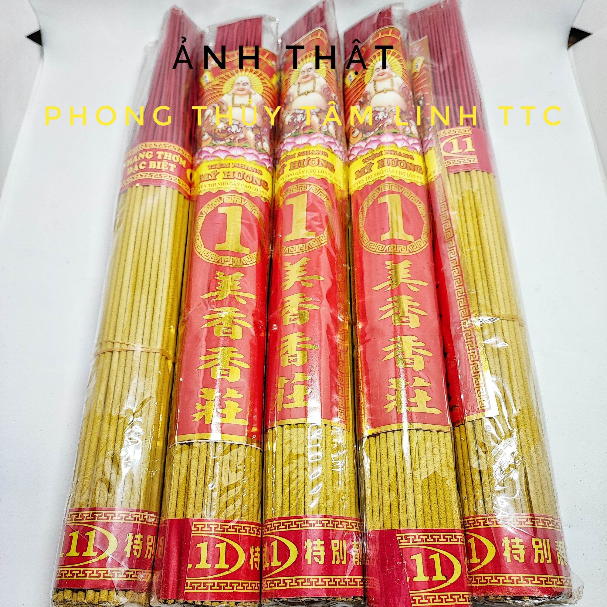 Combo 10 bó nhang mỹ hương 4 tấc nhang thường thơm nhẹ bó nhỏ tiện dụng khi đi cúng chùa