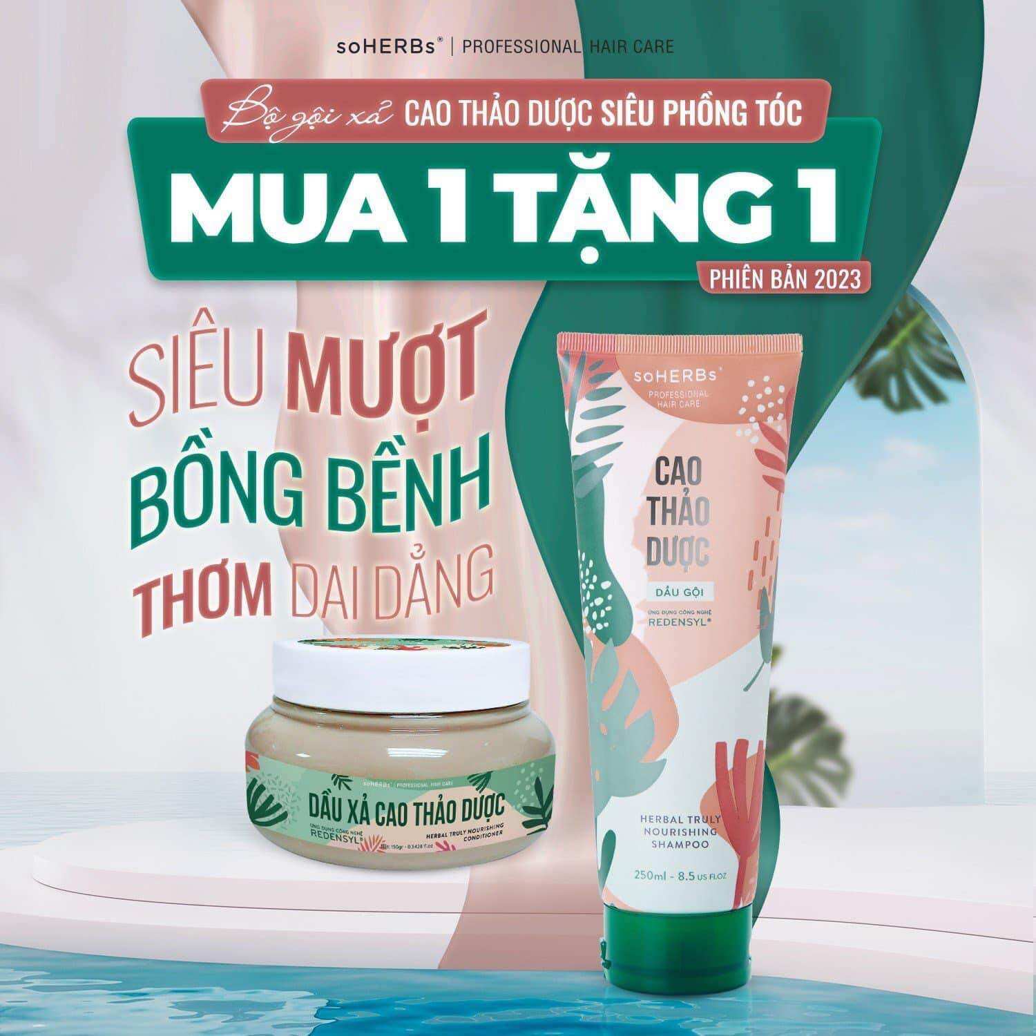 Dầu gội và dầu xả Cao Thảo Dược Soherbs