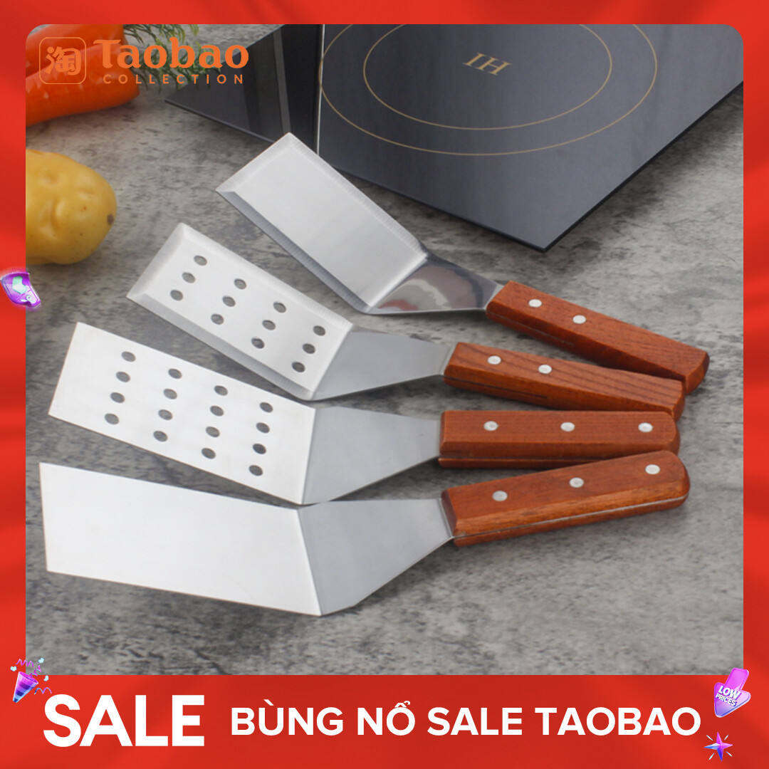Xẻng Chiên Inox, Dụng Cụ Làm Bánh Làm Bằng Tay, Xẻng Nấu Ăn, Xẻng Chiên Cá Nướng Teppanyaki, Xẻng Nướng Bít Tết, Xẻng Chiên