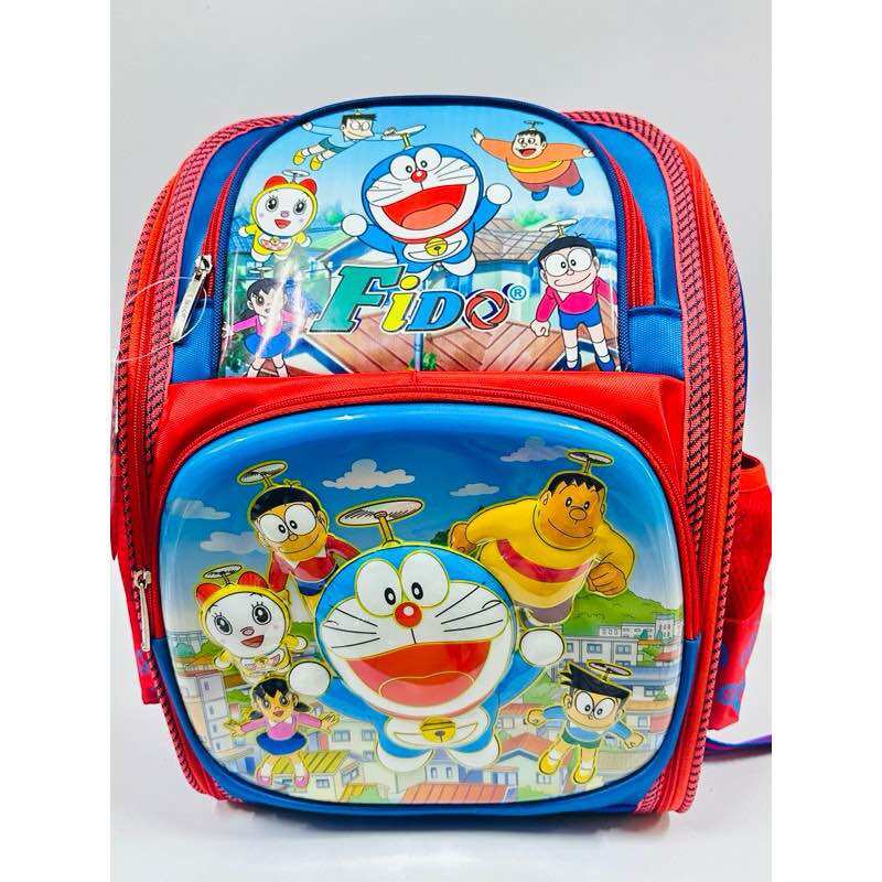 Ba lô - cặp học sinh siêu nhẹ chống gù lưng cho bé trai cấp 1 hình DOREMON nổi VSTYLE - HUDUY