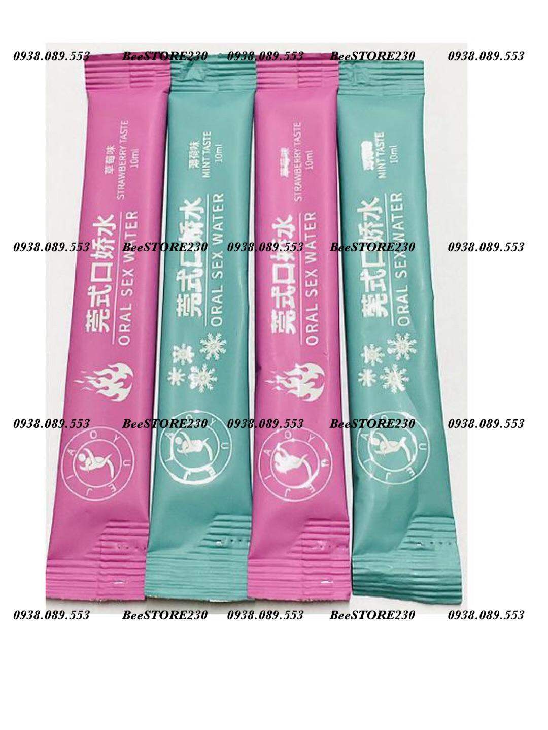 Sỉ 5 cặp = 10 gói BĂNG HOẢ SÚC MIỆNG DÂU- BẠC HÀ