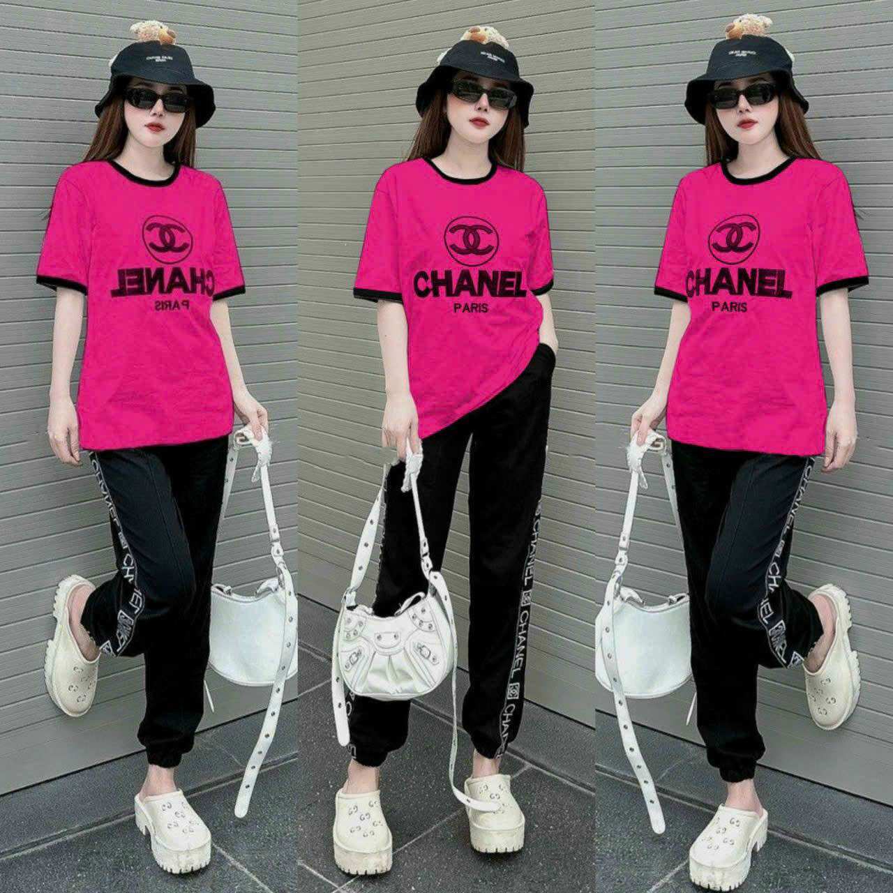 SÉT BỘ DÀI THUN COTTON THÊU CAO CẤP