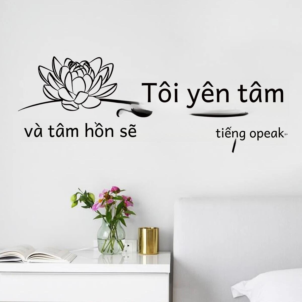 "đánh Thức Tâm Trí Và Linh Hồn Sẽ Nói" Dán Tường Nghệ Thuật Đề Can Pvc Phong Cách Sơn Đầy Màu Sắc Cho Phòng Ngủ Phòng Khách Thân Thiện Với Môi Trường Có Thể Tháo Rời