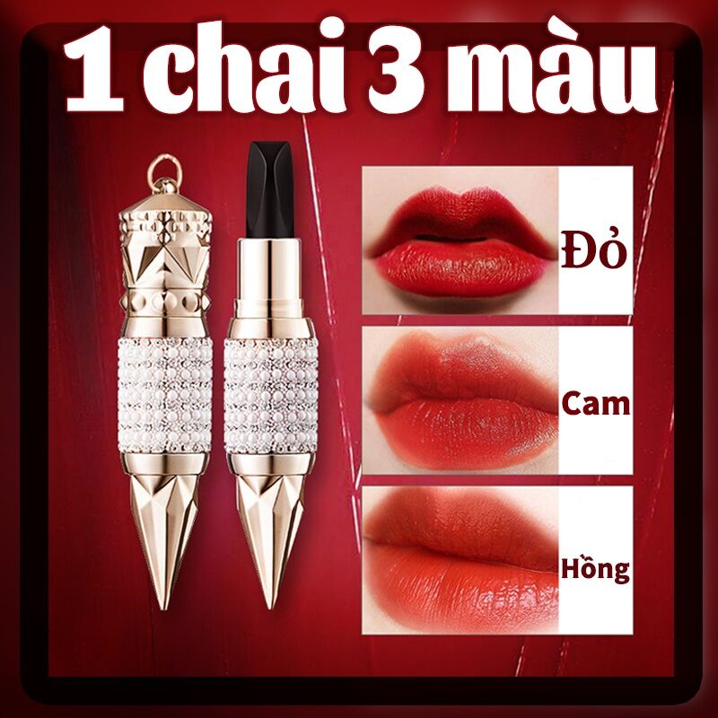 Son kim cương Son Lì 3 màu cực xinh