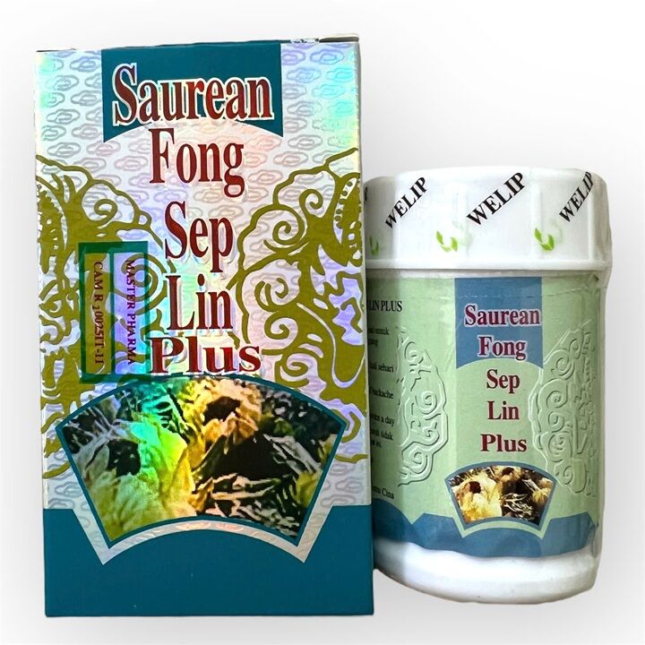  Viên uống đau nhức xương khớp Tuyết liên phong thấp linh Saurean Fong Sep Lin Plus - Hộp 30 viên - Xuất xứ Malaysia - Mã số 1421 