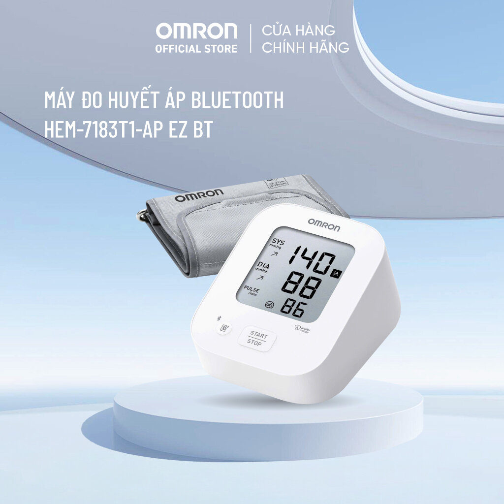 (New Model 2026) Omron Ez Bt Bluetooth Blood Pressure Monitor Hem-7183T1-Ap - Adapter Not Included - 5-Year Warranty