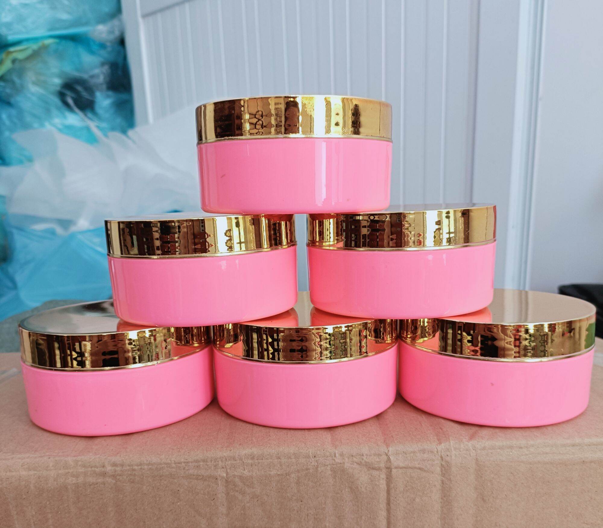 💥(Combo 5)💥 HỦ ĐỰNG KEM NẮP XI VÀNG 250GR( có độn đáy, kèm nắp chặn)