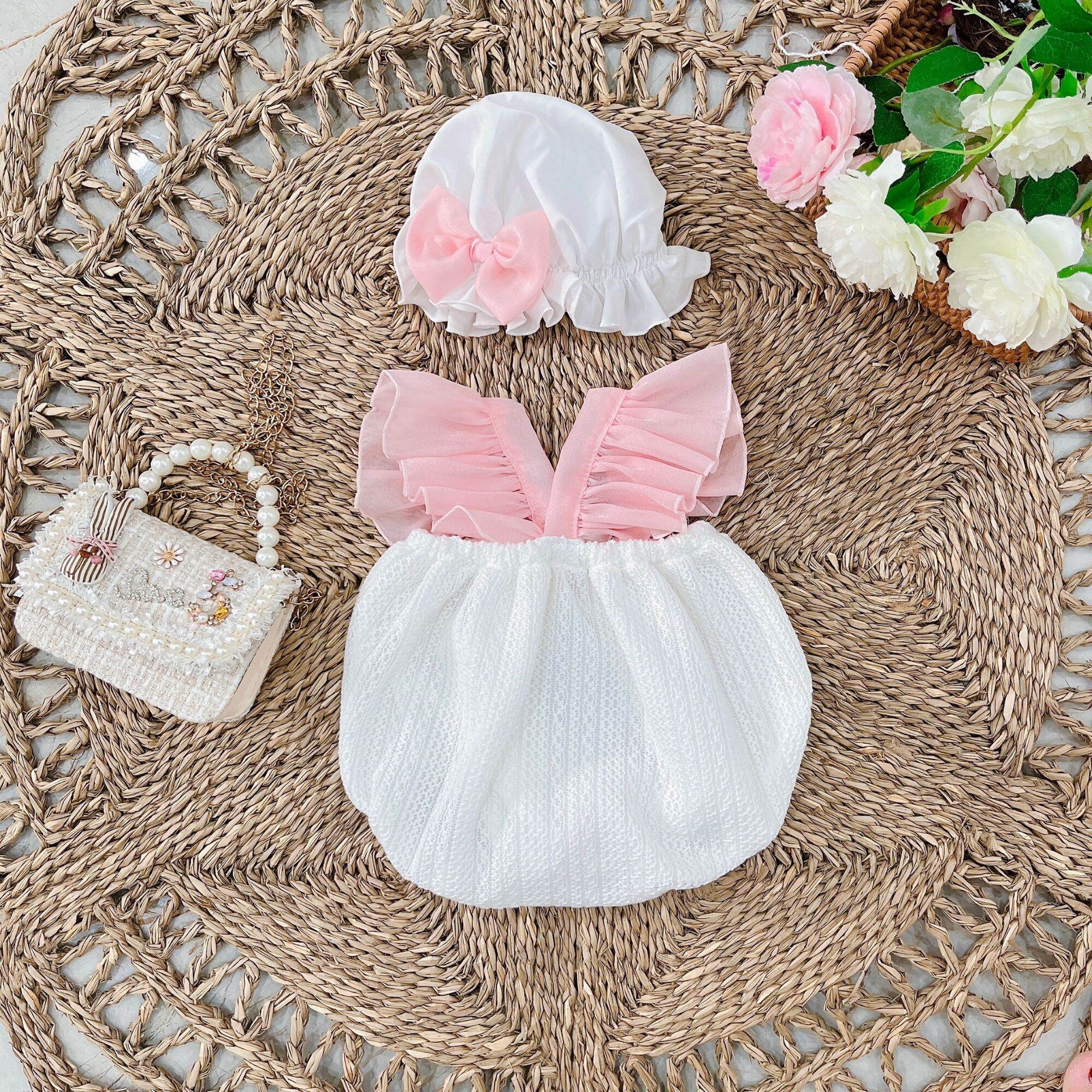 váy body bé gái ren đan tiểu thư sang chảnh