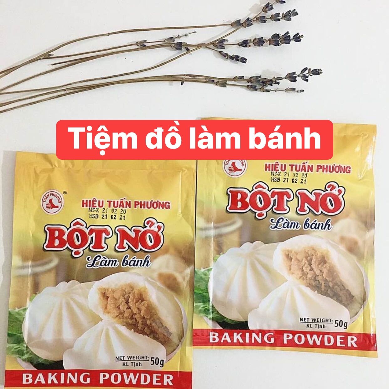 Bột nở làm bánh 50g / Baking powder 50g