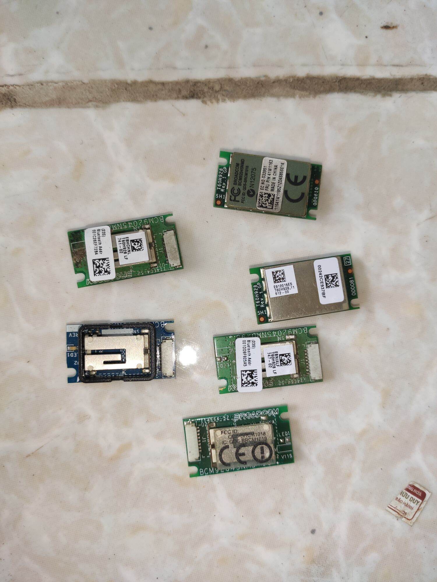 Mạch Bluetooth tháo từ máy tính sách tay laptop