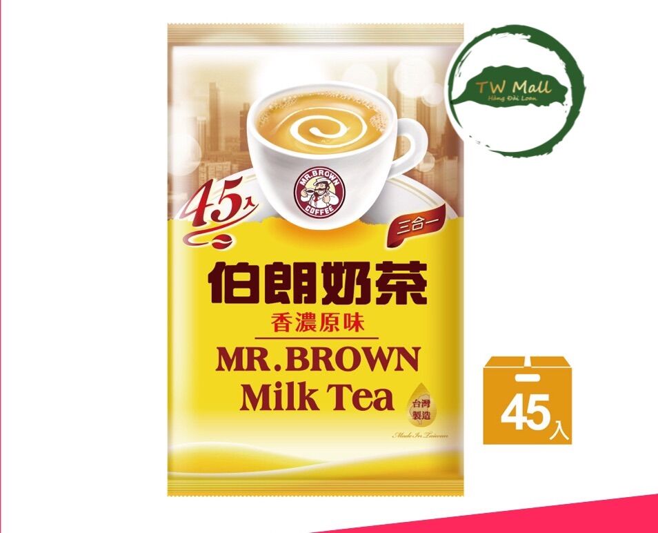 Trà sữa đài loan mr brown truyền thống 45 gói - tw mall