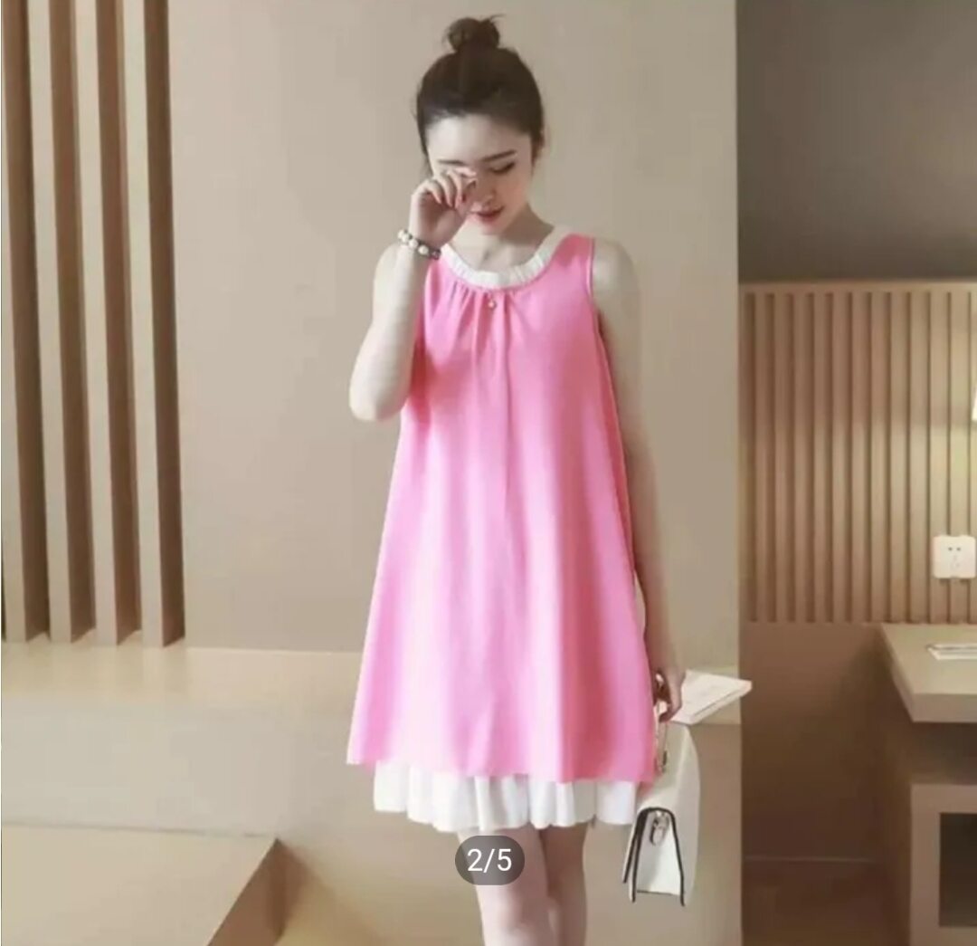 [HCM]đầm suông đầm oversize cổ bèo