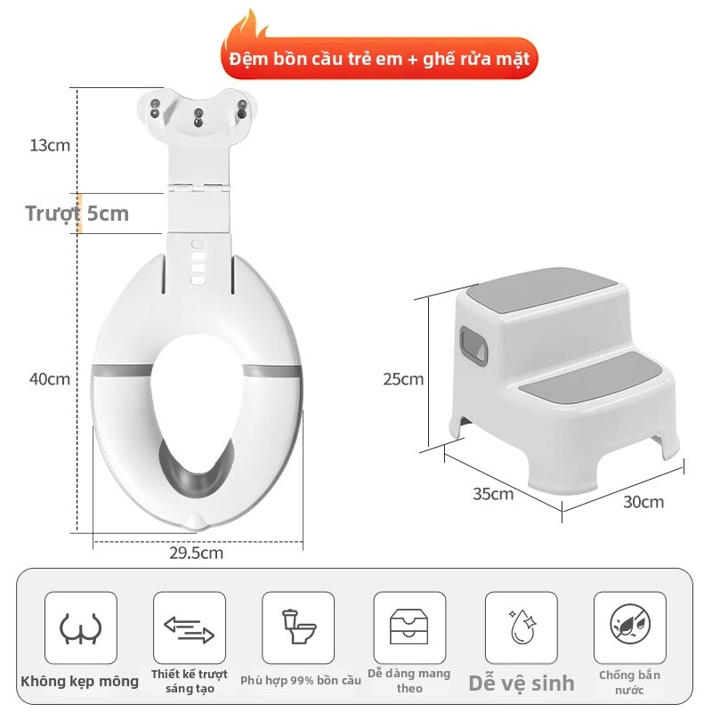 Ghế Toilet Đào Tạo Gập Đỡ Di Động