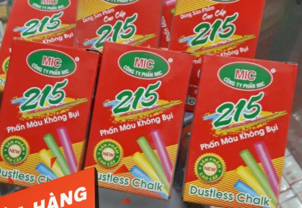 Phấn không bụi trắng / màu ( 1 hộp/ 10 viên)