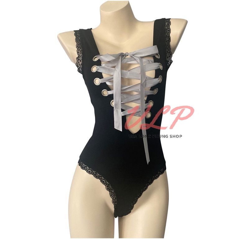[CÓ BIGSIZE ĐẾN 85KG]_DN18_Bodysuit buộc dây lưng sexy (có thể mặc được 2 kiểu)