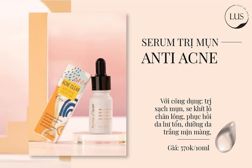Serum thảo dược Acne clear - LUS 10ml giành cho da mụn, lỗ chân lông to