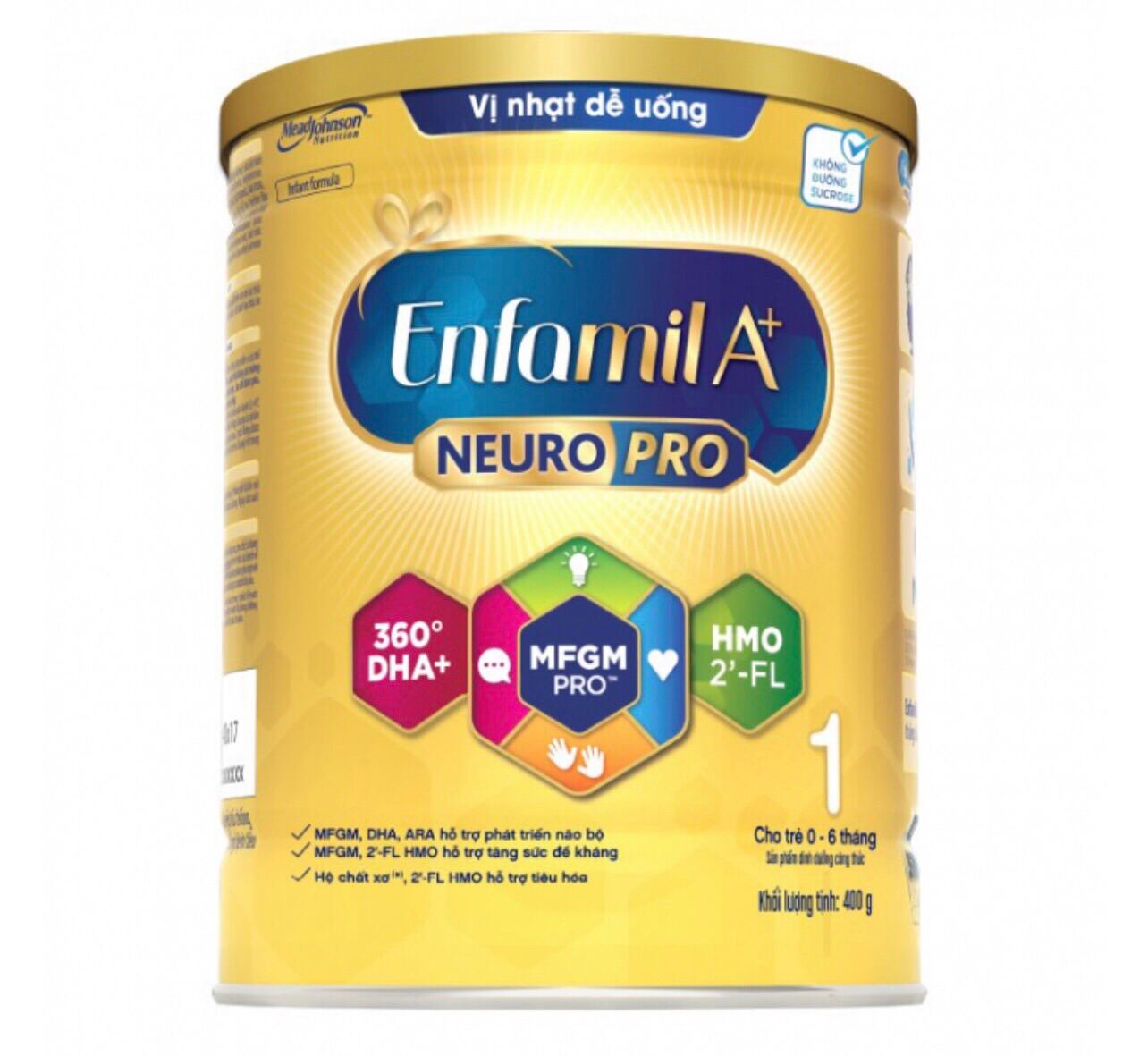 Sữa bột ENFAMIL A+ NEURO PRO vị nhạt 400g