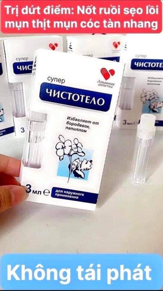 Chấm tẩy nốt ruồi mụn cóc mụn cơm mụn thịt