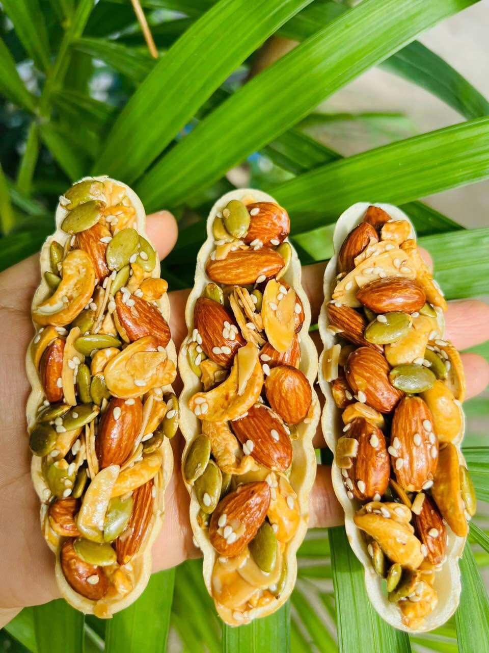 Bánh thuyền siêu nhiều hạt 500gr cho người ăn kiêng- Chay mặn đều dùng được