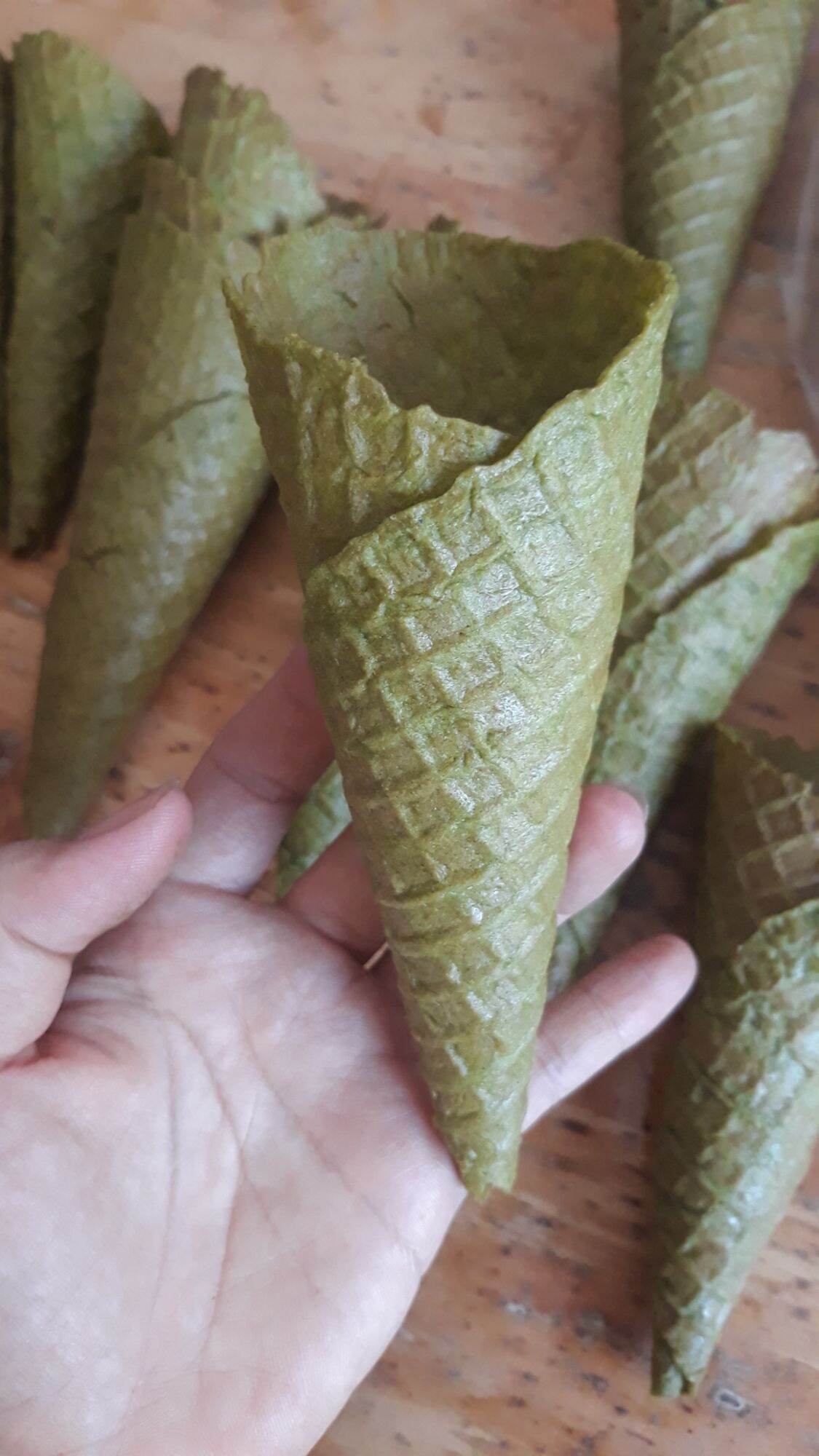 Bịch 5 cái bánh ốc quế Matcha ăn kem