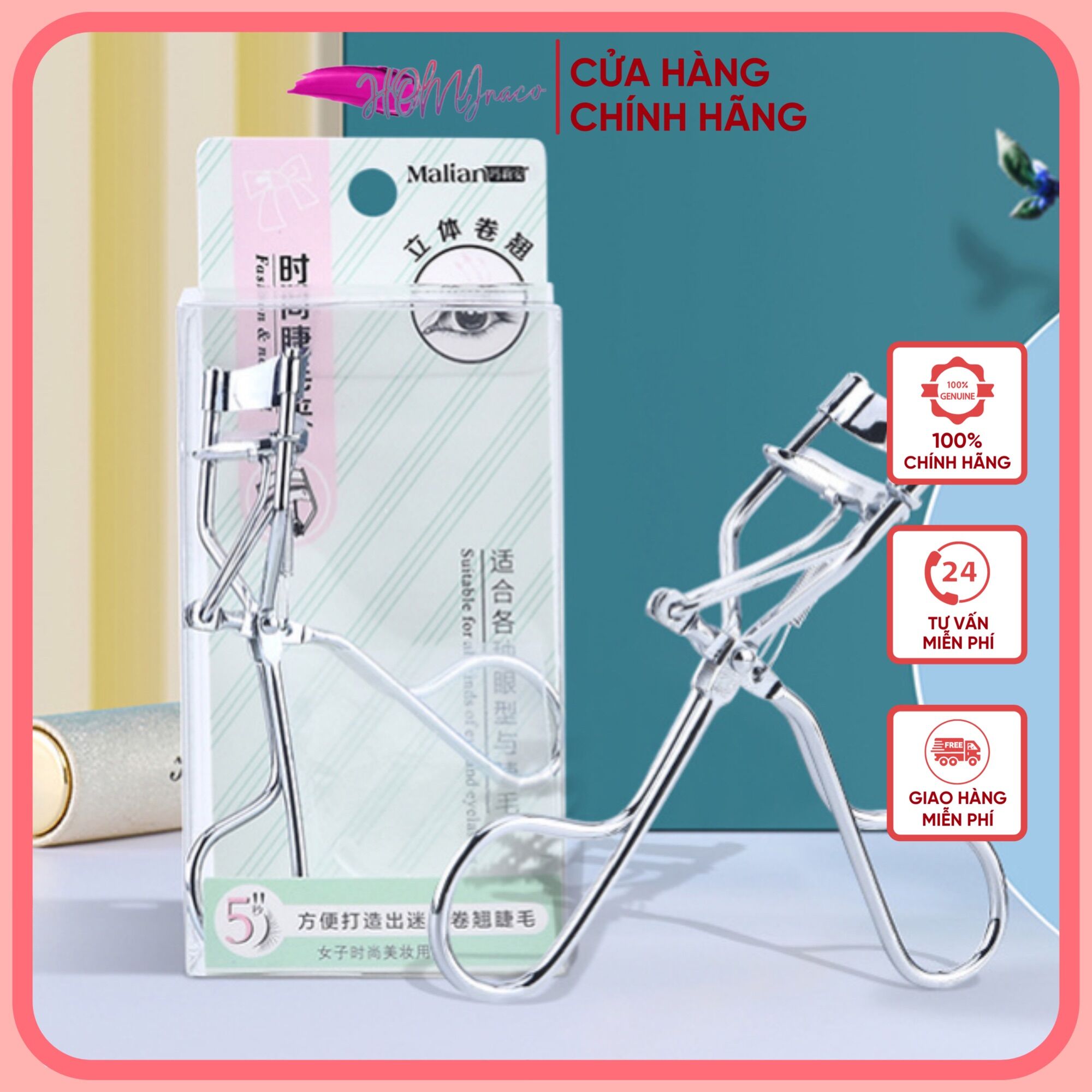 Kẹp uốn mi mắt siêu cong gợi cảm xinlilai - kẹp bấm cong mi malian