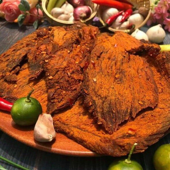 Combo 2 hũ khô bò miếng hũ pet 200gr siêu ngon - đậm vị, bò thật loại 1, trùm ăn vặt nana