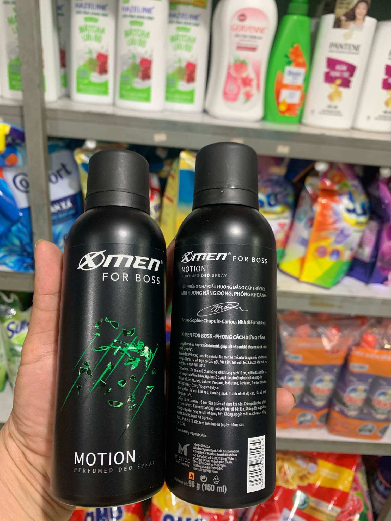 Combo 2 chai xịt khử mùi Xmen for Boss chai 150ml hương Motion