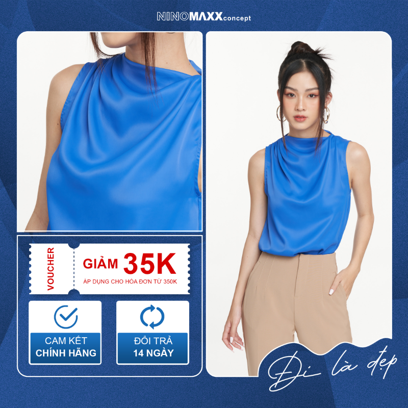 N&M Áo kiểu nữ thời trang chất polyester 2207055