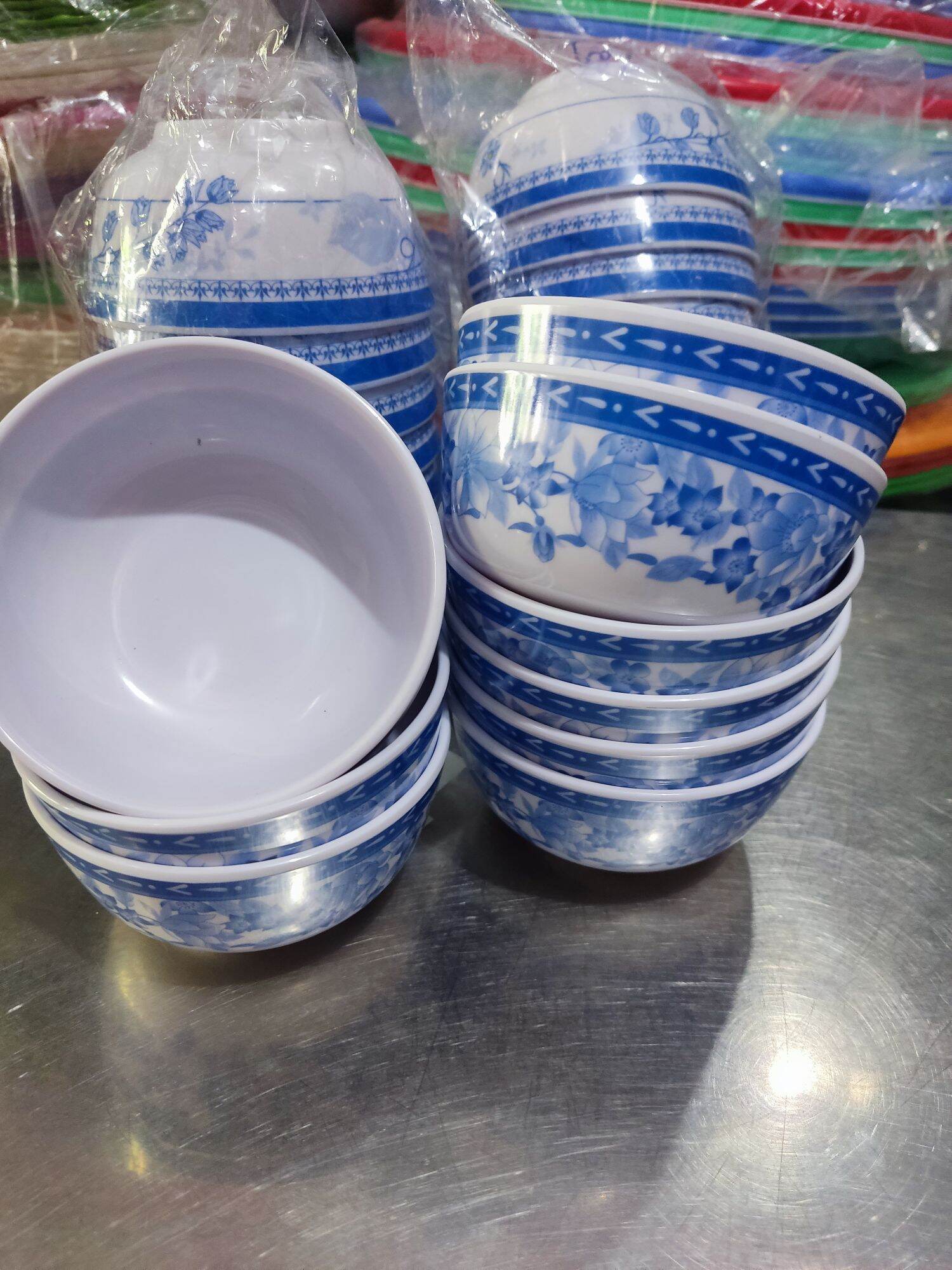 10 CHÉN BÔNG DÙNG ĂN CƠM NHỰA MELAMINE .