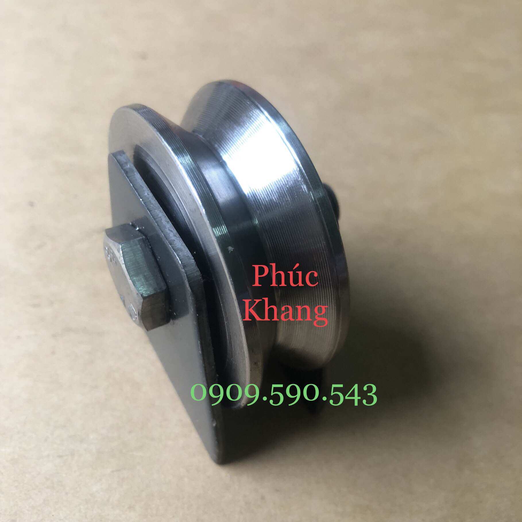 Bánh xe sắt 6 phân rảnh V - Bánh xe cửa lùa - Ròng rọc sắt
