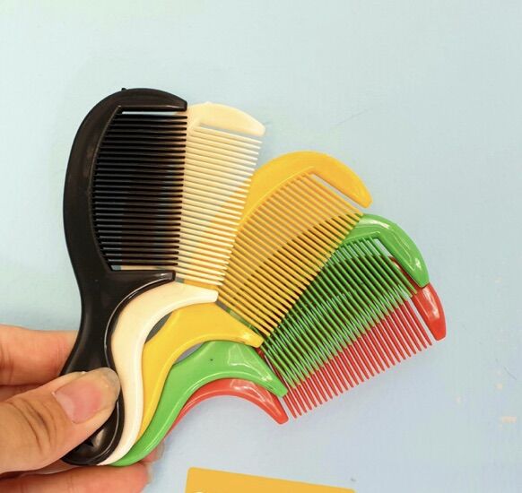 Set 10 lược BẦU, lược NÂU Bóng mini bỏ túi (12cm)