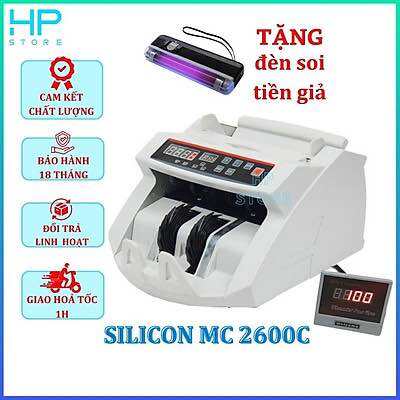 Máy Đếm Tiền Silicon Mc 2600C 2023 Nhỏ Gọn Tiện Ích Bảo Hành 18 Tháng Tận Nơi