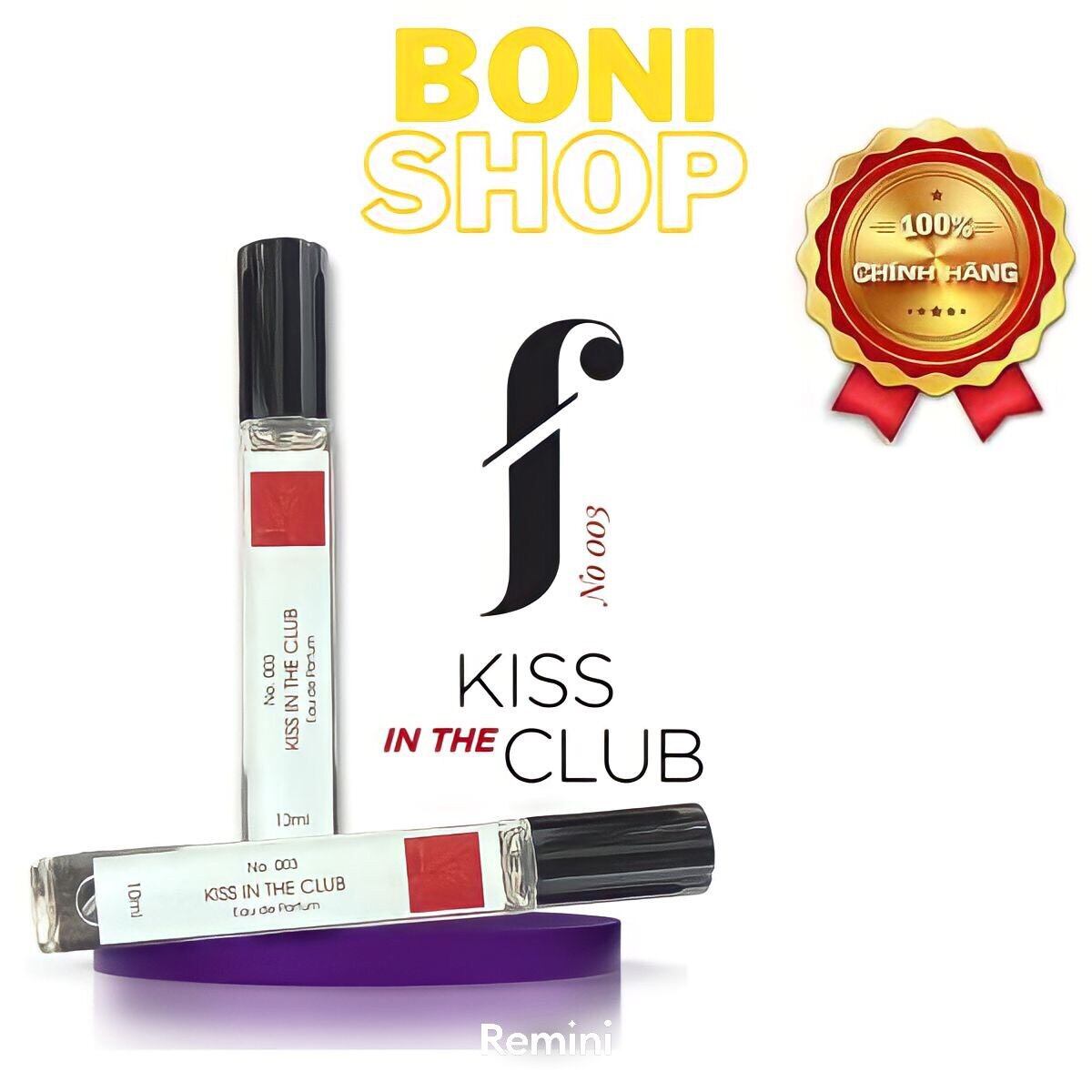 Chiết 10 ml _ Nước Hoa F Fresh Spray, Kiss In The Club No.003 Sang Trọng, Cá Tính, Quyến Rũ, Lưu Hương 12h Mini Size 10ML Boni Shop