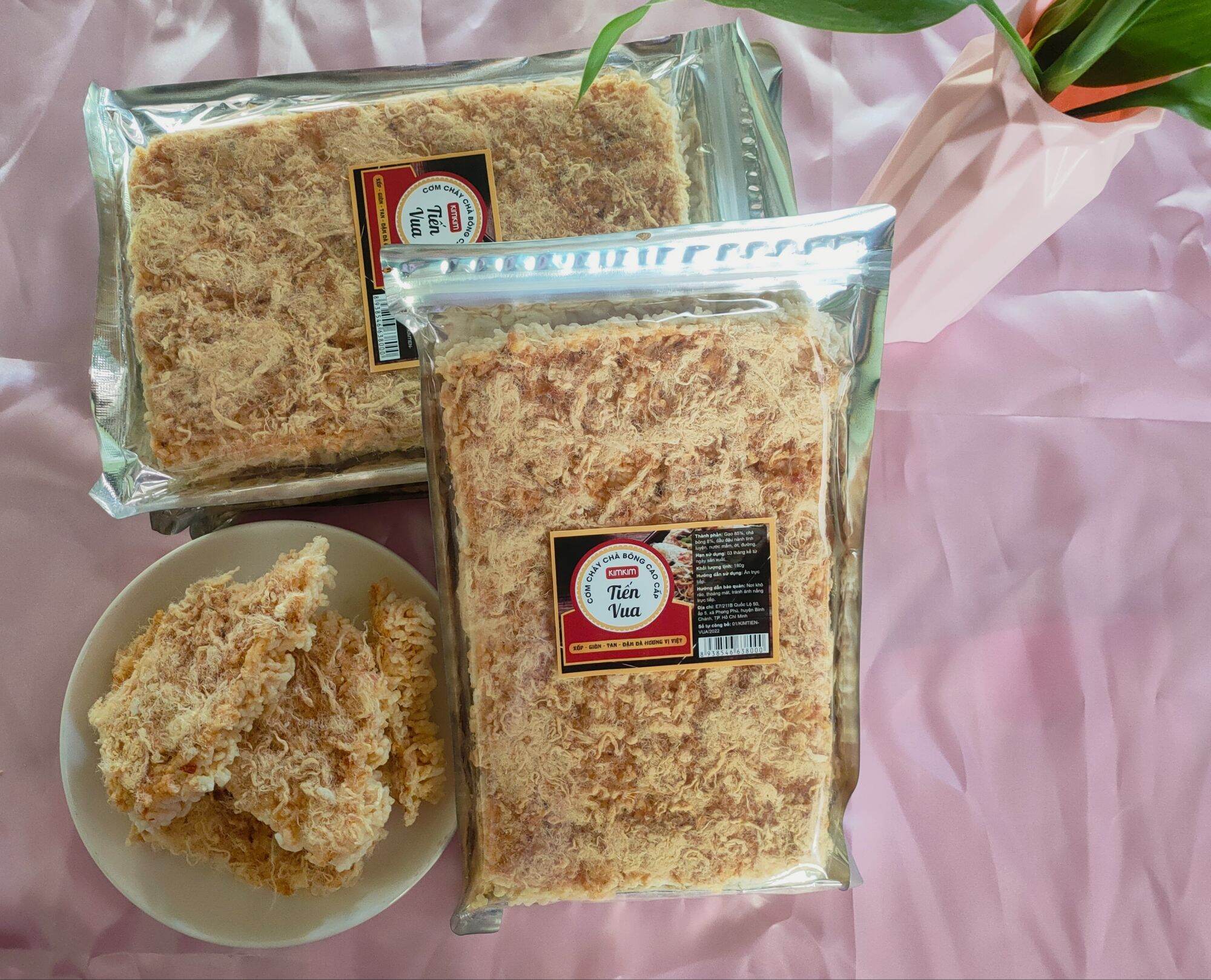 [ SALE MẠNH SĂN NHANH ]  CƠM CHÁY CHÀ BÔNG TIẾN VUA ( 180gr, gói)  combo 10 bịch cơm cháy