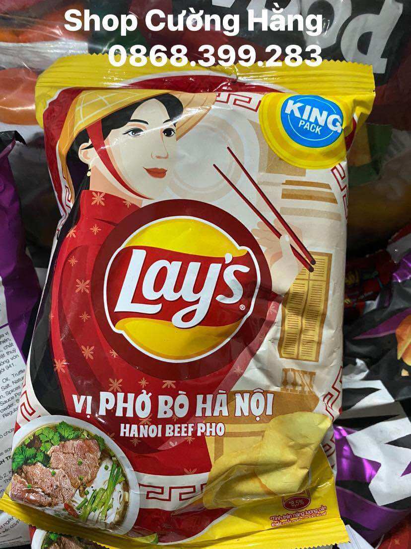 1kg snack lays vị phở bò hà nội new